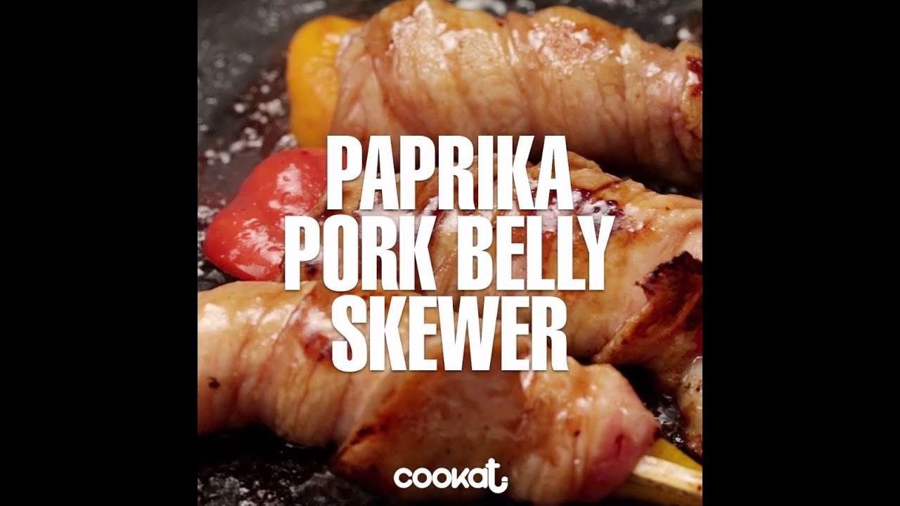 [COOKAT]Paprika Pork Belly Skewer