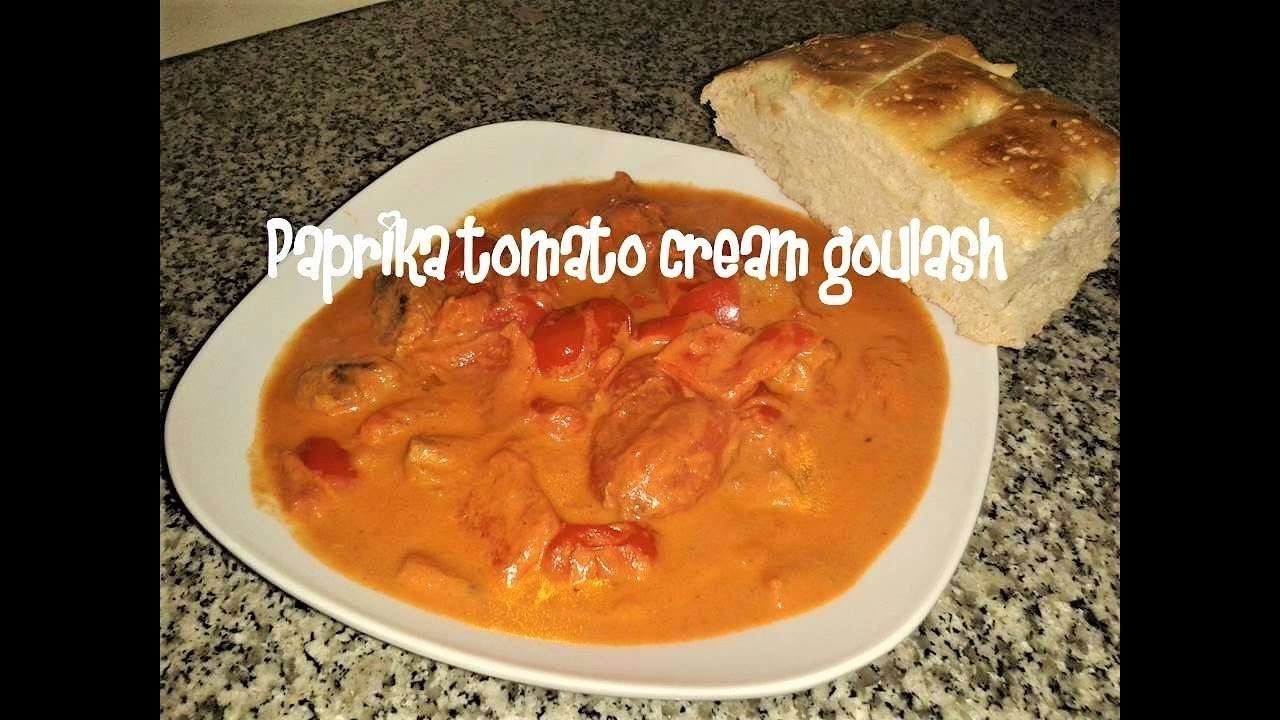 Paprika tomato cream goulash recipe