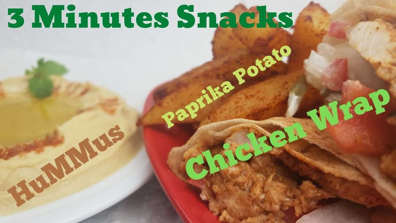Homemade Snacks I Chicken Wrap I Homemade Hummus I Roasted Paprika Potato I Girri Girii Delicacy