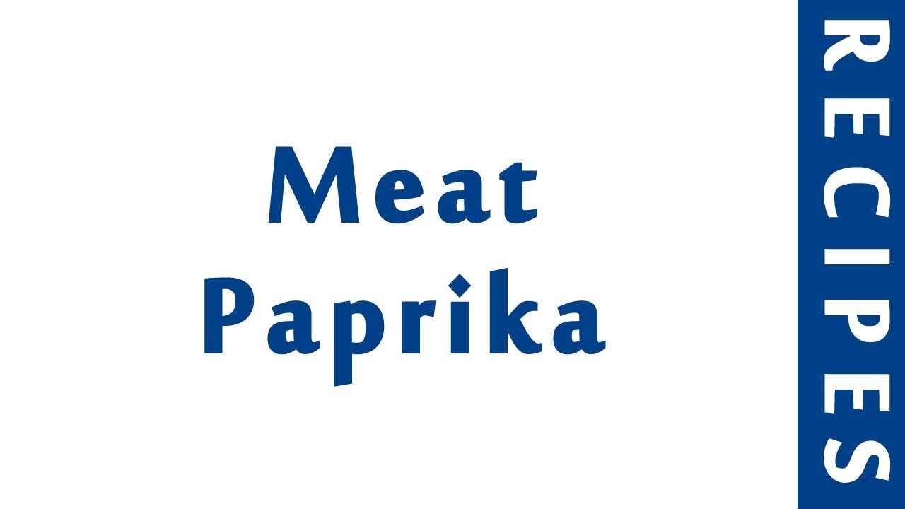 Meat Paprika | Easy Low Carb Recipes | DIET RECIPES | RECIPES LIBRARY