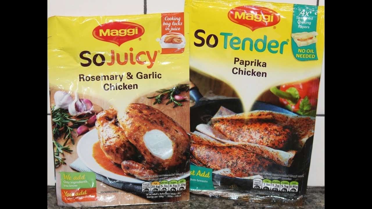 Maggi: So Juicy Rosemary & Garlic Chicken and So Tender Paprika Chicken Review