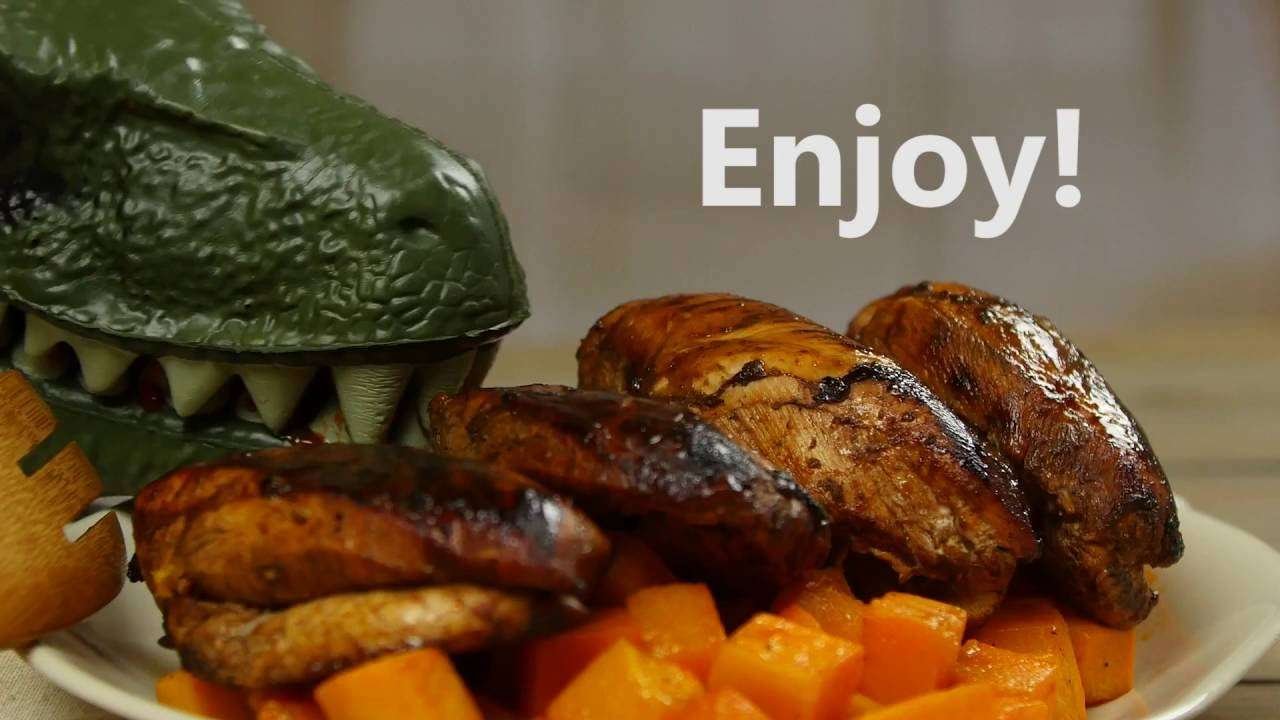 Sriracha-Glazed Chicken with Paprika Butternut Squash