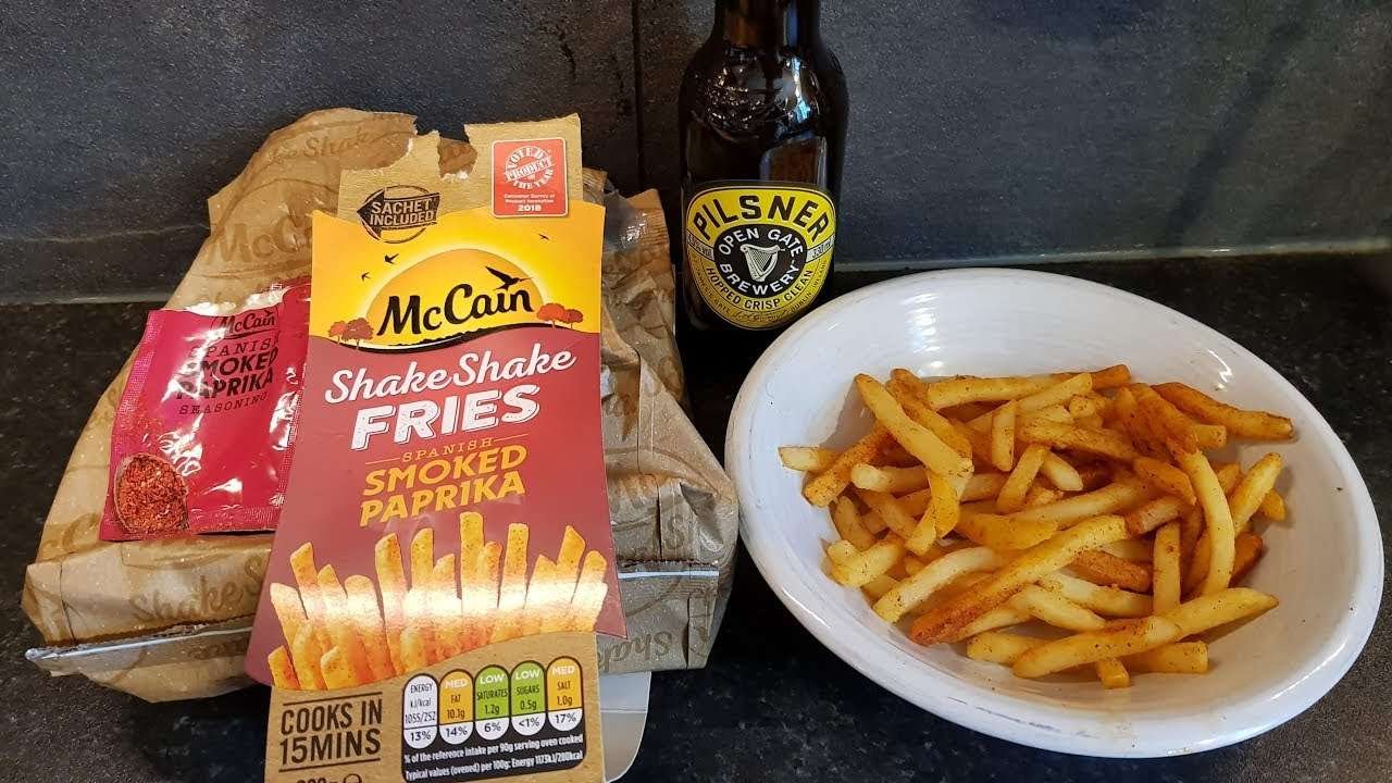 Guinness Pilsner With McCain Shake Shake Fries Spanish Smoked Paprika & Sea Salt And Black Pepper