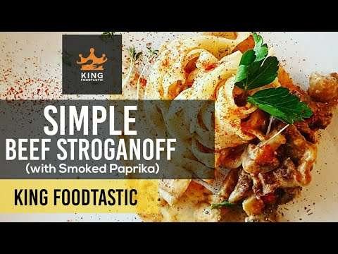 How to cook Simple Beef Stroganoff Pasta (Smoked Paprika beef style)