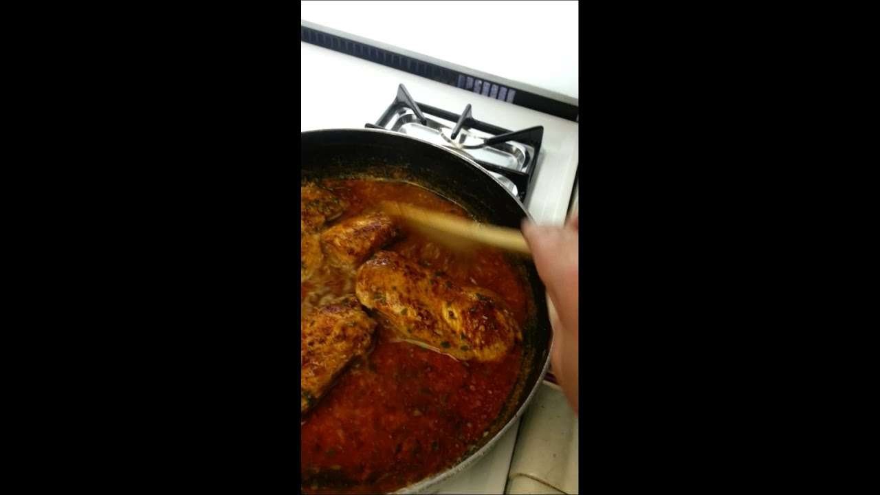Paprika Chicken & Spinach with White Wine Sauce