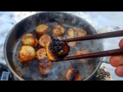 Cooking Smoked Paprika Scallops on a cold Winter Day