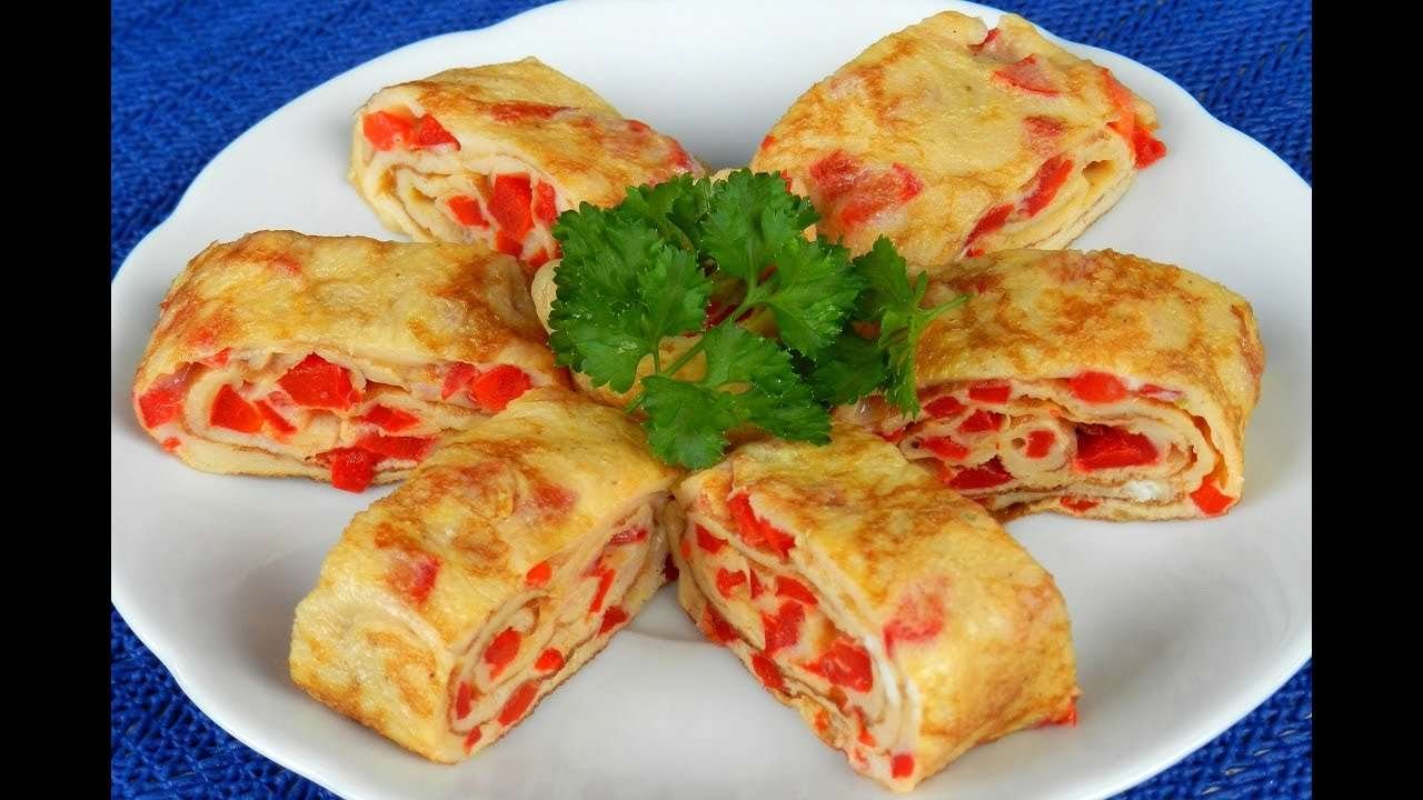 PAPRIKA OMELETTE ROLL Recipe Video | Mak Gembul