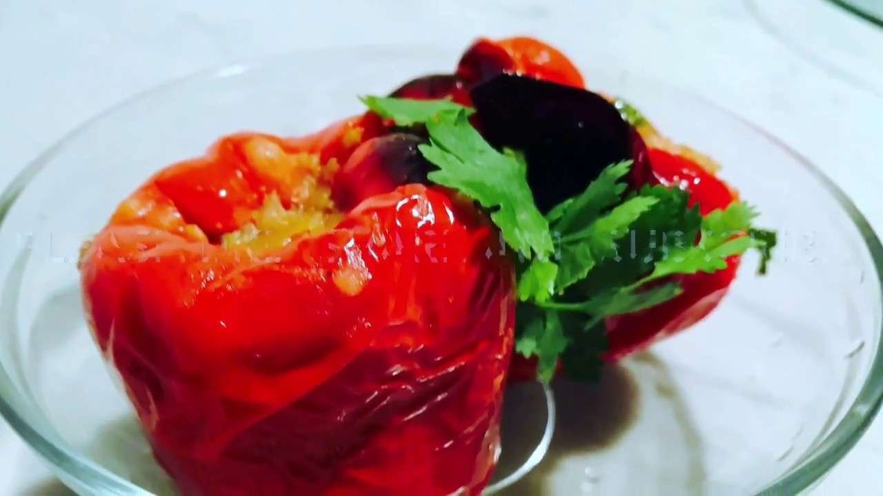Stuffed Bell-pepper recipe | Stuffed Capsicum /Paprika/ Recipe ~ LoveForFood
