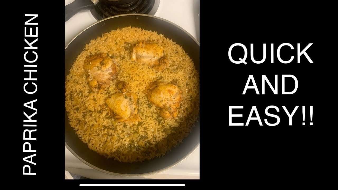 Quick and easy paprika chicken dinner!