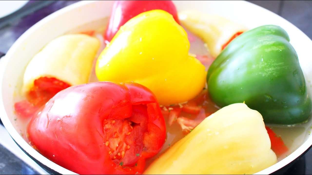 Leckeres Essen Rezept Schnell & Einfach ! Gefüllte Paprika !   – Delicious Lunch ! Quick and easy