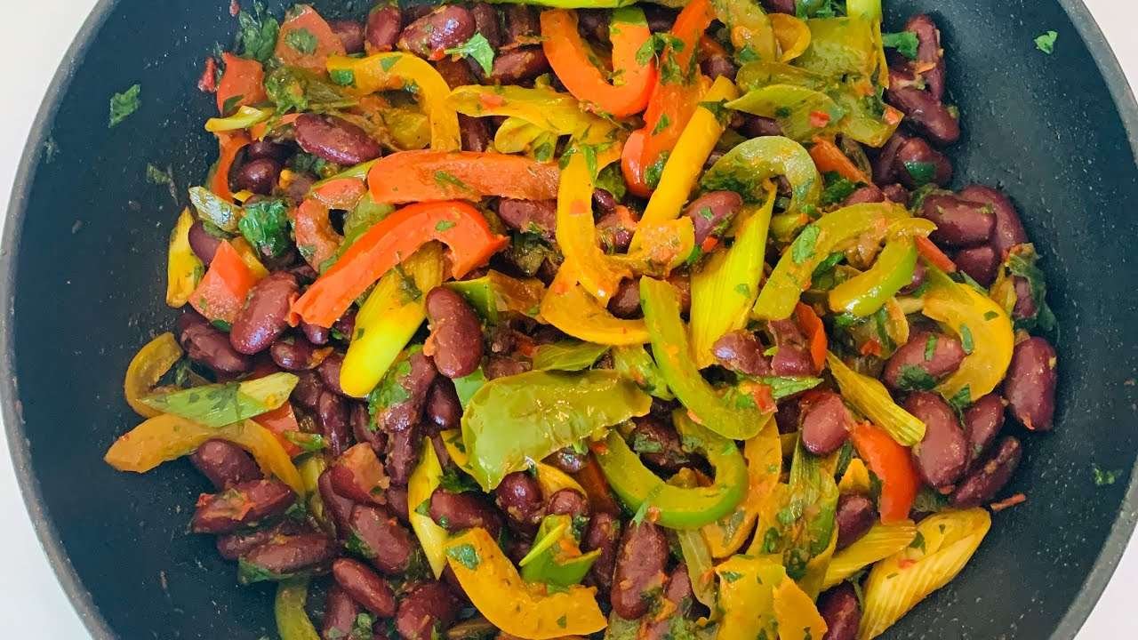 Easy Dinner Recipe With Kidney beans/Einfaches Abendessen Rezept mit Kidneybohnen/Vegetarian Recipe