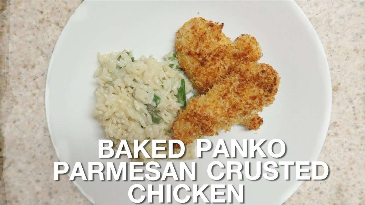 Baked Panko-Parmesan Crusted Chicken (Easy) | yummiebitez