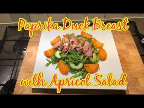Paprika Duck Breast With Apricts Salad