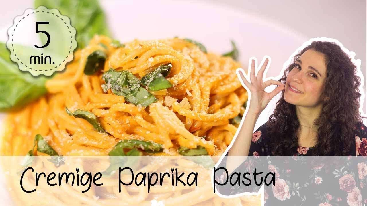 Vegane Paprika Pasta (gesund & lecker!) – Cremige Paprika Pasta Soße Vegan | Vegane Rezepte 💚