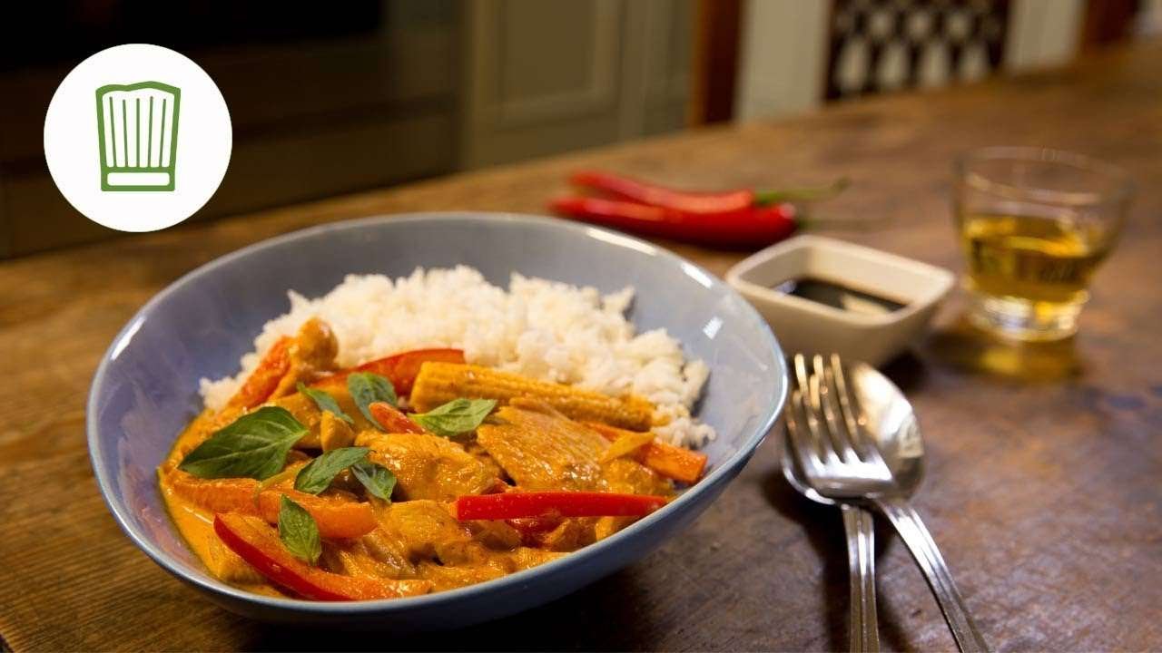 Rotes Thai Curry mit Huhn und Paprika | Chefkoch.de