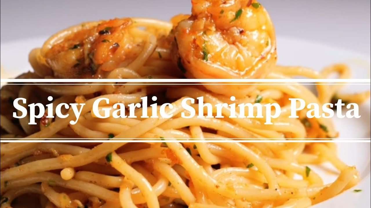 Easy to make Spicy Garlic Shrimp Pasta | Quarantine Home Food Recipe 02