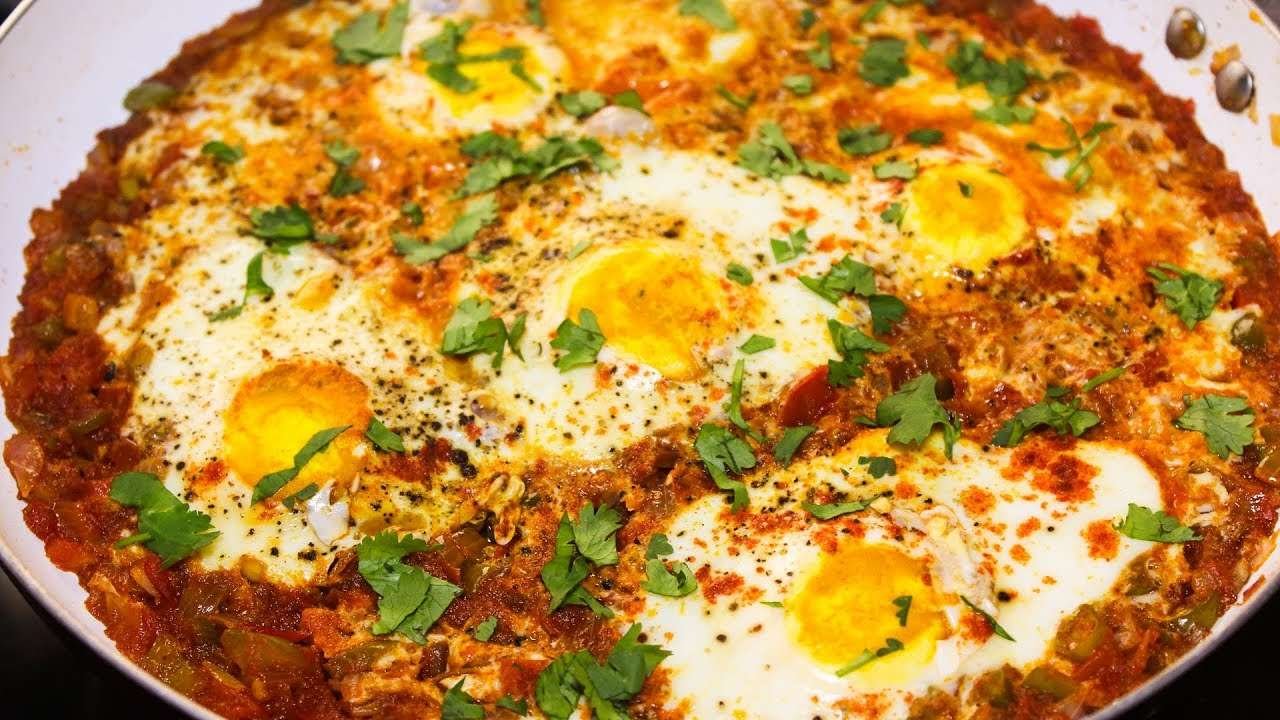 Shakshuka Egg Recipe | Easy Egg Recipes Indian | Egg Recipe For Dinner | Kanak's Kitchen