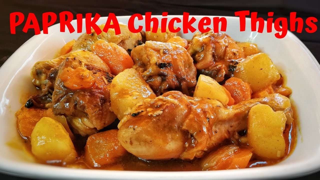 Sweet PAPRIKA Chicken Thighs recipe | Chicken paprika