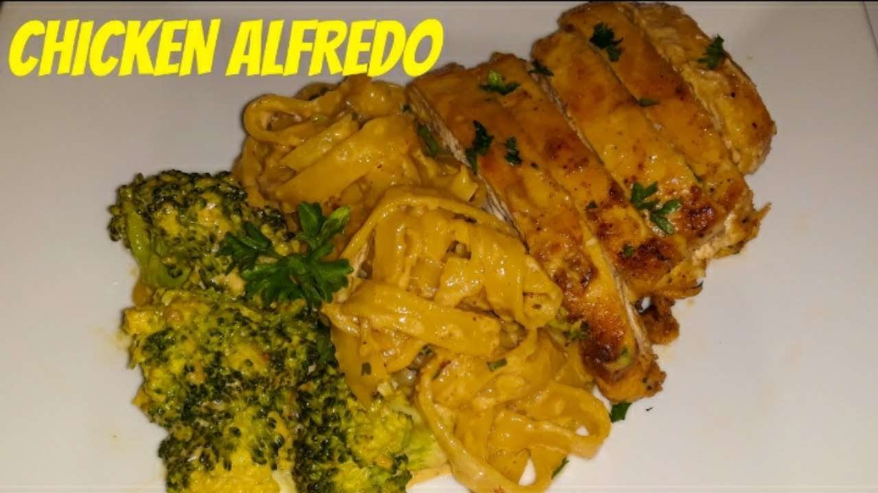 CREAMY CHICKEN ALFREDO WITH BROCCOLI ||HOMEMADE CHICKEN ALFREDO RECIPE ||HOMEMADE ALFREDO SAUCE