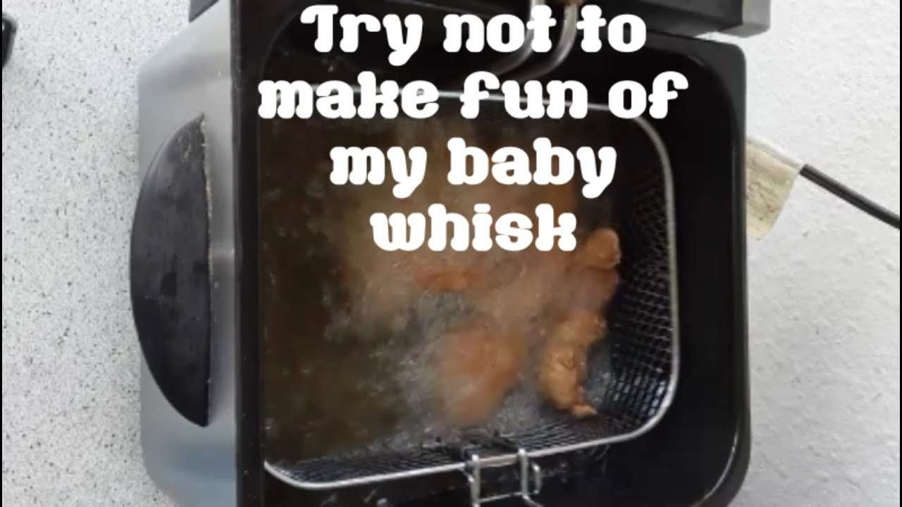 Simple and Easy Juicy Chicken Nuggets : Try not to make fun of my baby whisk