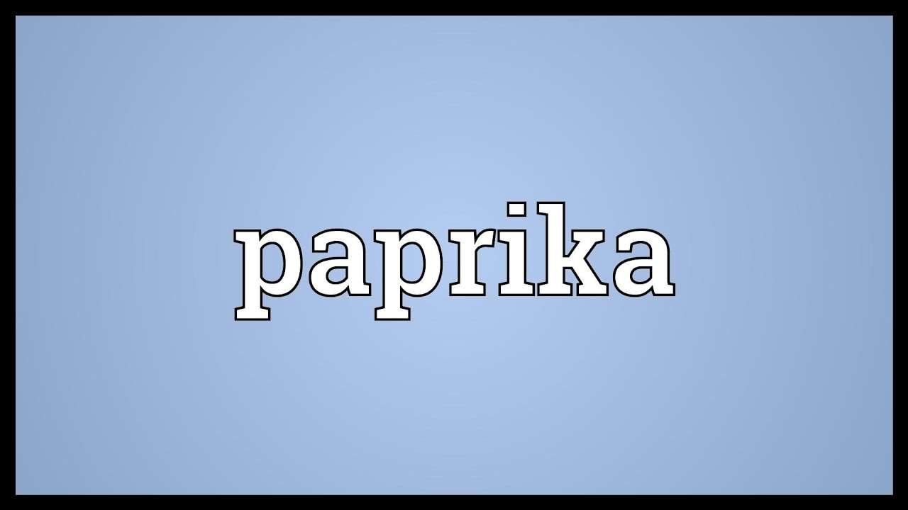 Paprika Meaning Paprika Spice