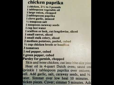 Cooking Chicken Paprika!!