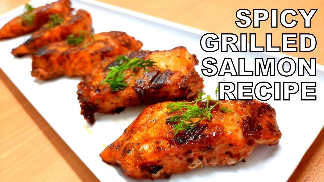 Spicy Grilled Salmon Recipe | Easy Grilled Fish Recipe in 5 minutes