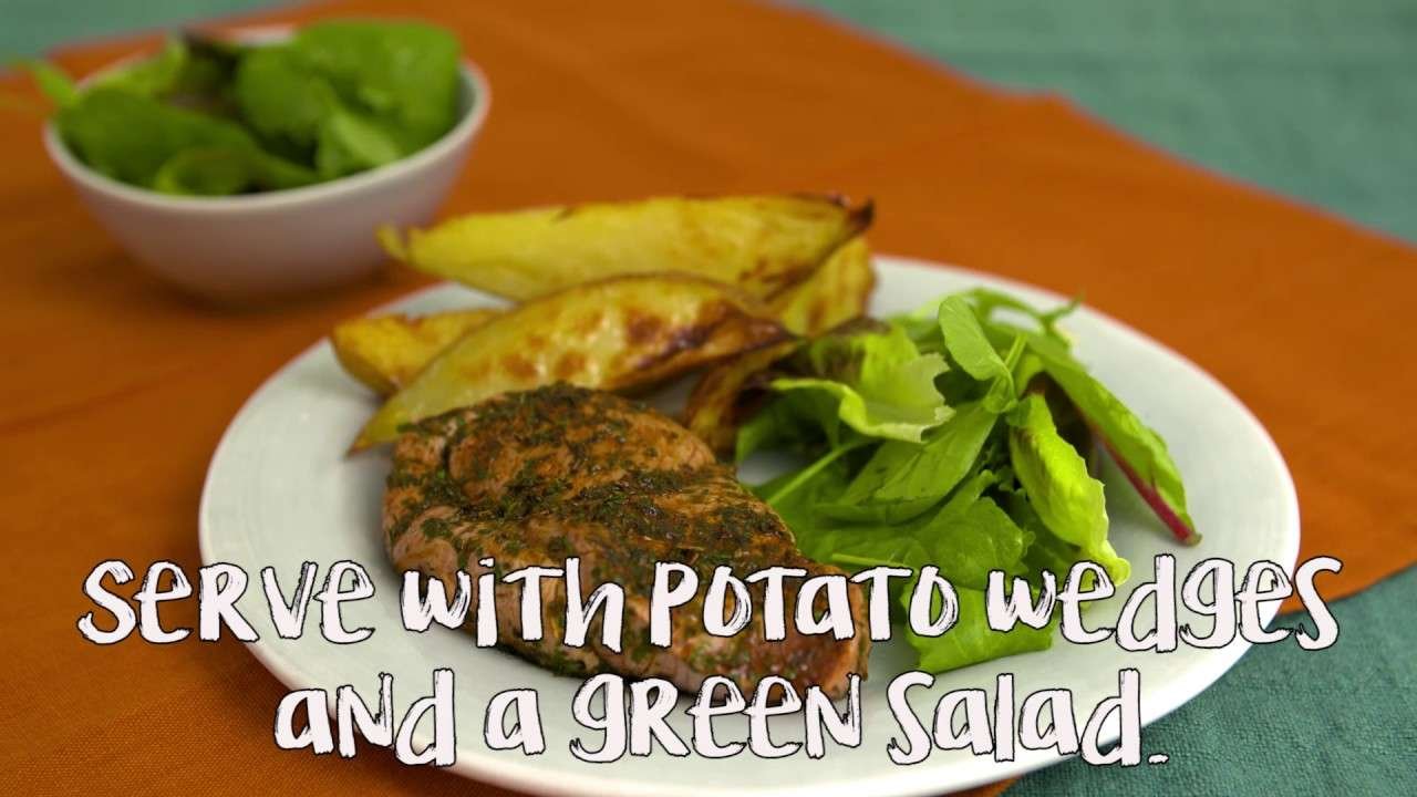 Lamb Leg steak with a Herb and Paprika Rub