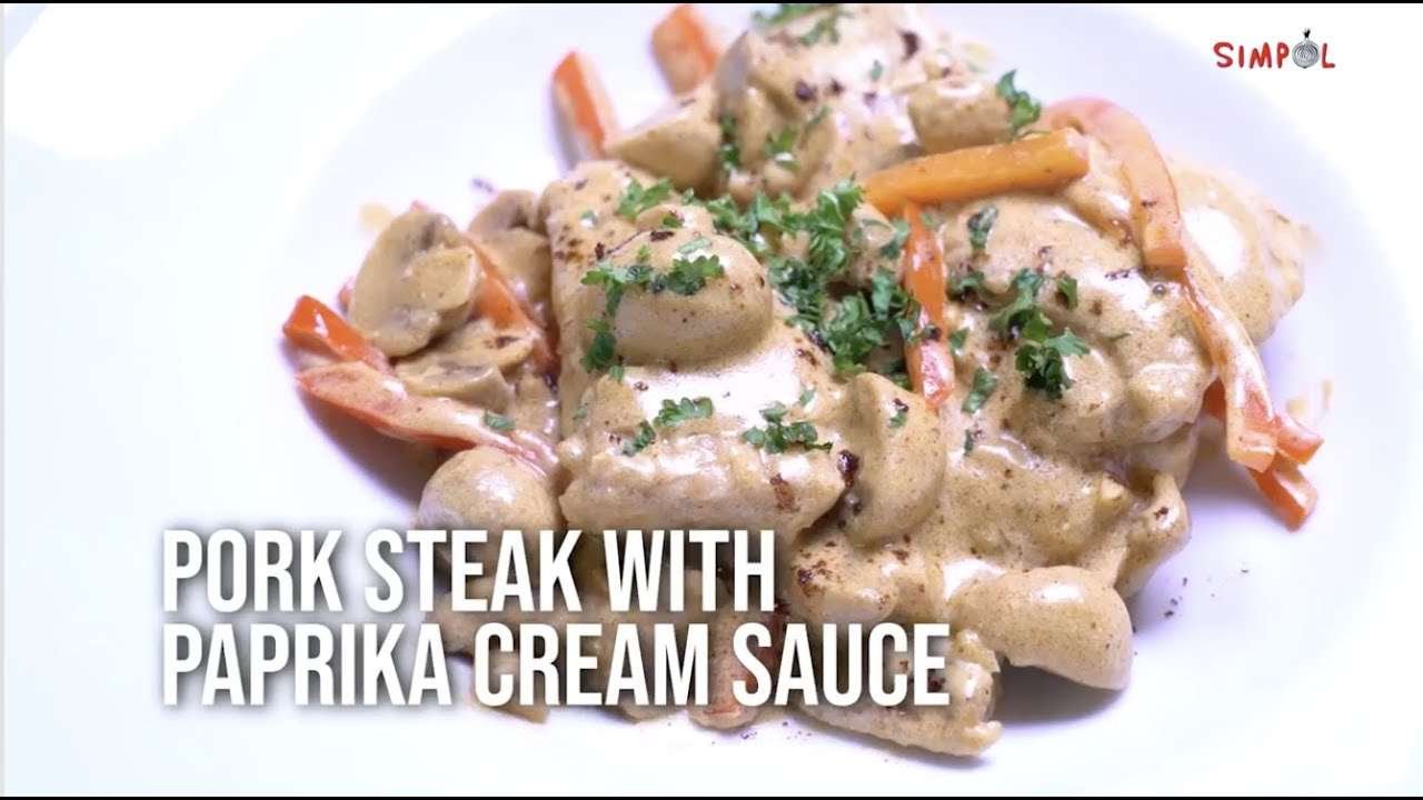 Pork steak with paprika cream sauce, SIMPOL!