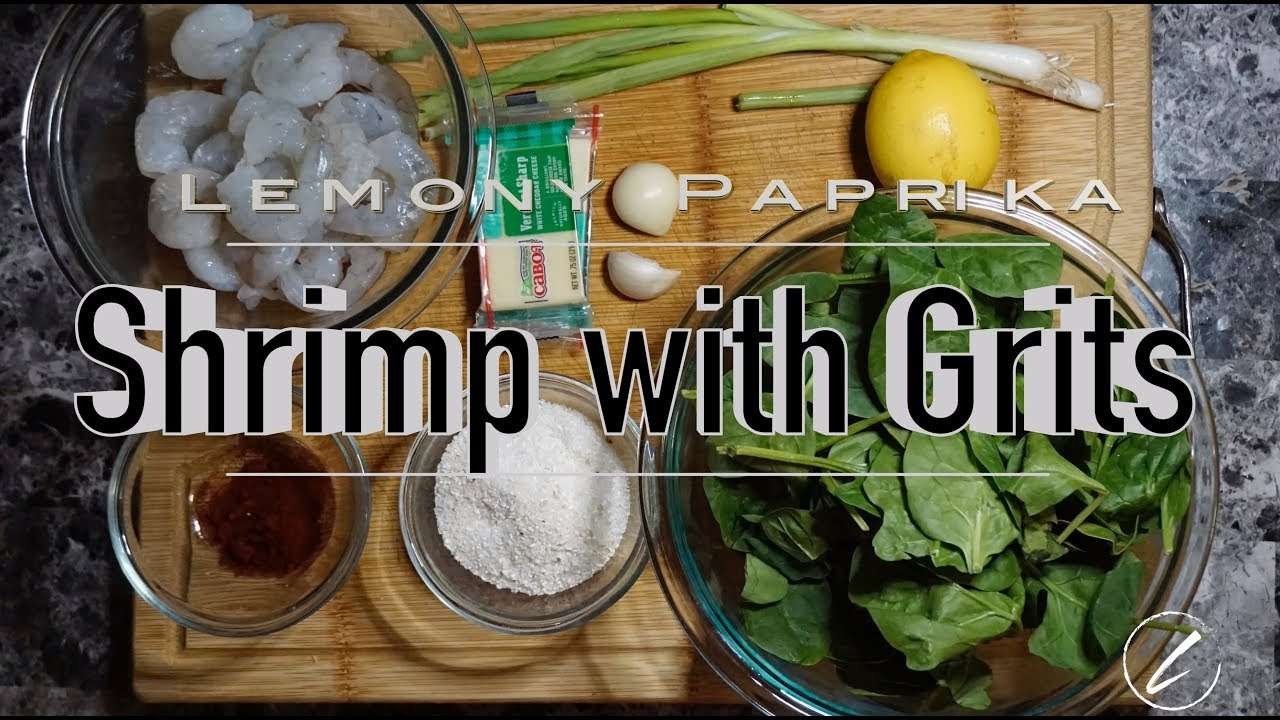 Best Southern Lemony Paprika Shrimp with Grits