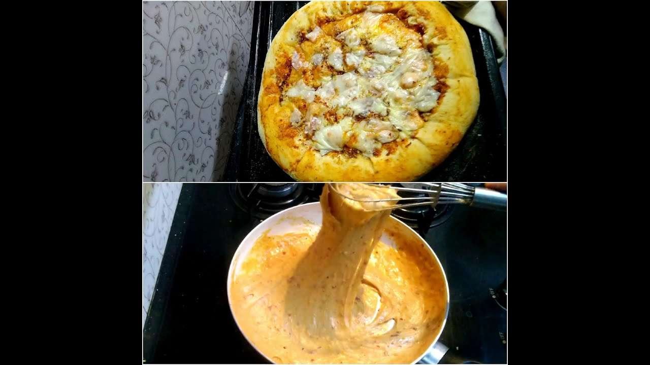 Homemade Cheesy Pizza Sauce!! Dominos Cheese Burst pizza sauce Recipe!!