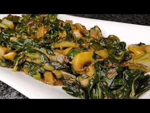 Spinach and Mushrooms || Quick and Easy Recipe