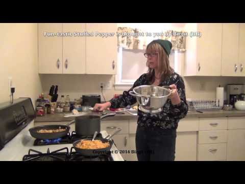Fun-tastic Stuffed Pepper vegetarian meal – gefuellte Paprika – vegetarisch kochen