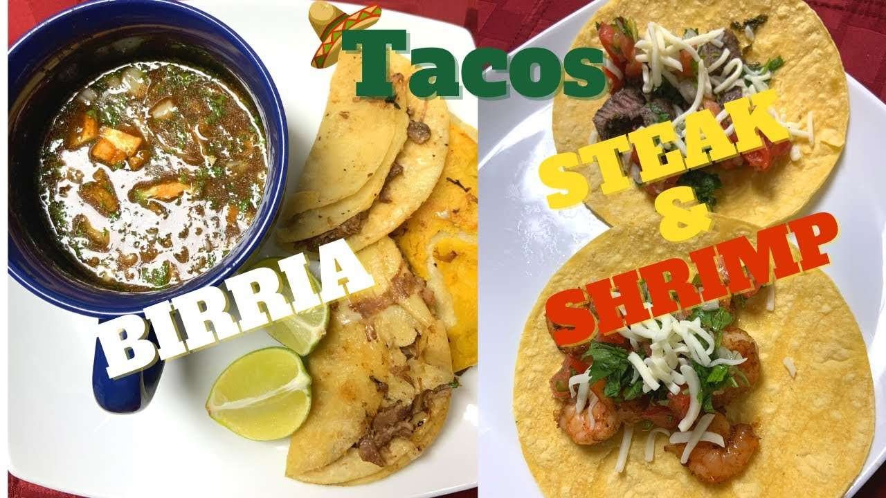 Shrimp & Steak Tacos with Birria | Easy Taco Recipe | CookingwithNichole