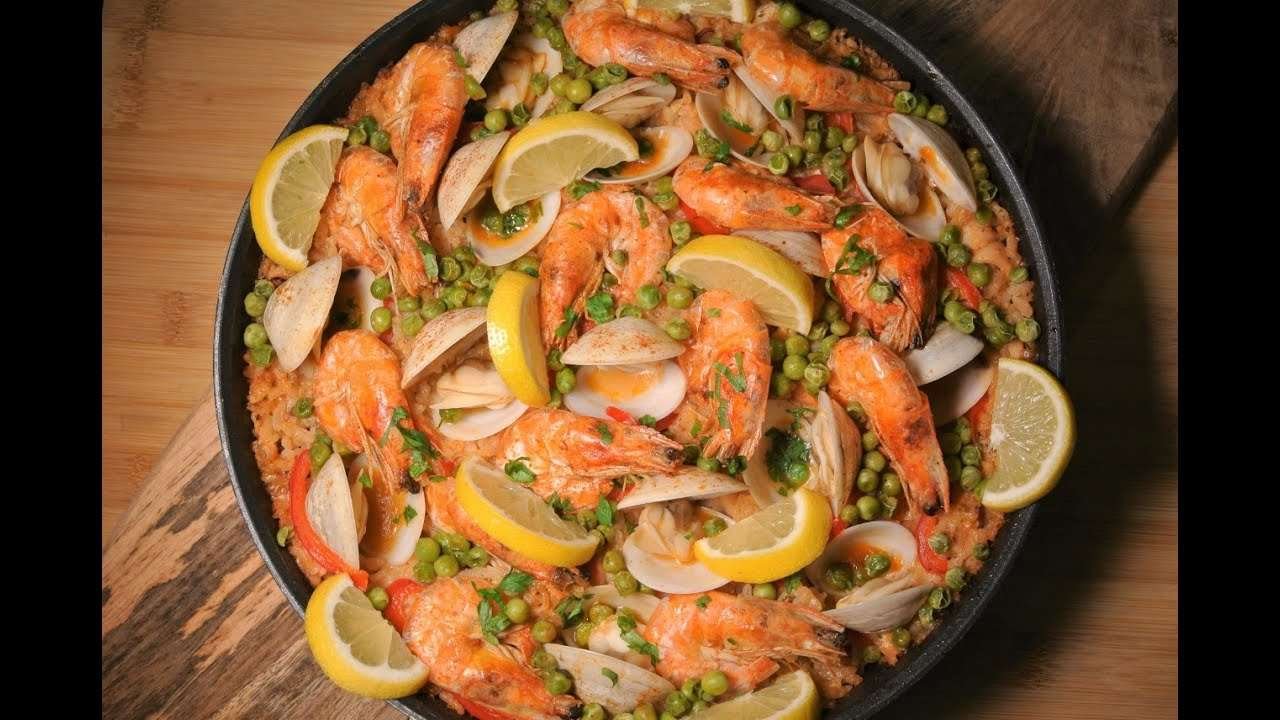 Amazing Seafood Paella De Marisco Recipe