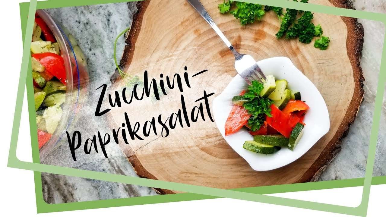 Easy marinated Zucchini/Paprika /eingelegter Zucchini- Paprikasalat