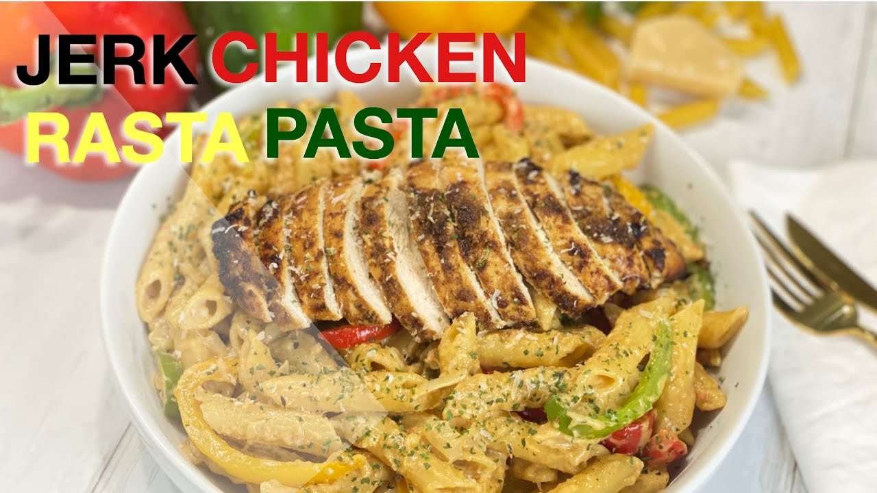 JERK CHICKEN RASTA PASTA || RASTA PASTA || BEE'SKITCHEN