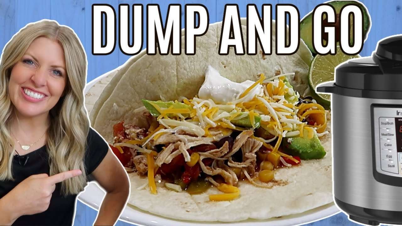 DUMP AND GO Instant Pot Recipe CHICKEN FAJITAS – Perfect for Beginners