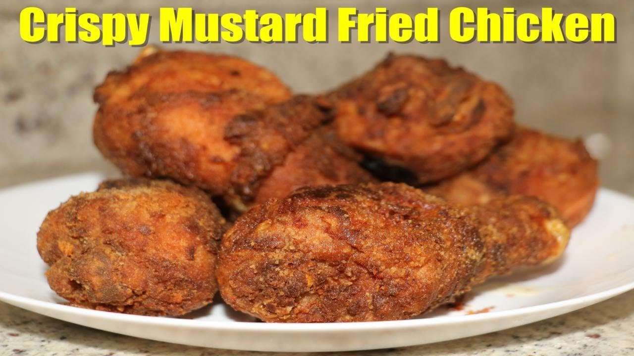 How to make CRISPY MUSTARD FRIED CHICKEN!|Dinner Recipes| Savory Sweet Stormy