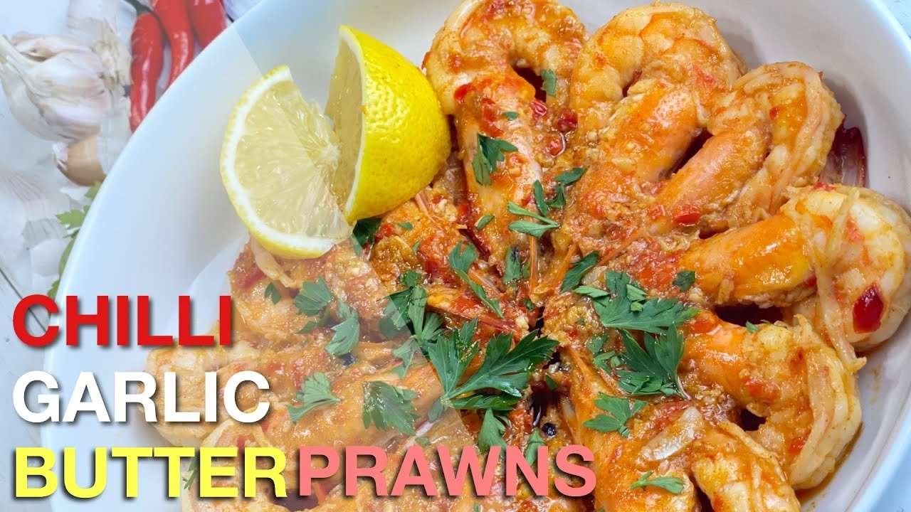CHILLI GARLIC BUTTER PRAWNS || CHILLI GARLIC PRAWNS|| BEE’SKITCHEN