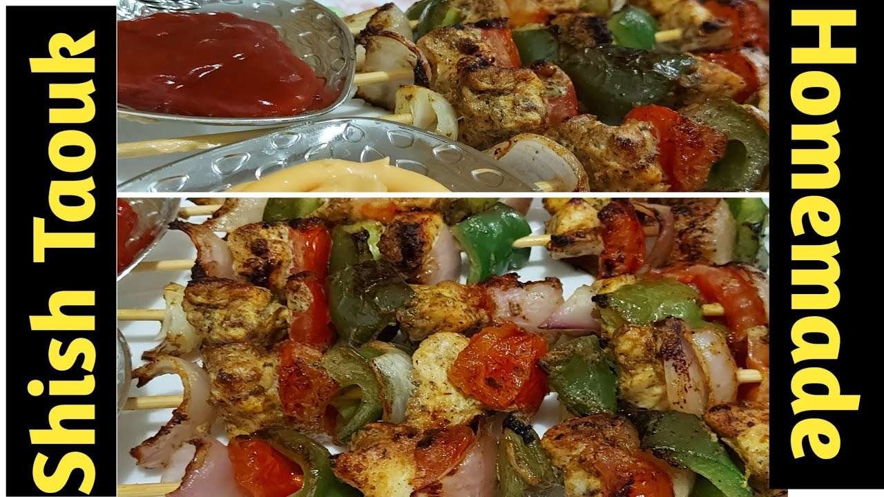 Chicken shish Taouk | chicken skewers by cook&bake with her cheez tv| shish Taouk in pan| authentic|