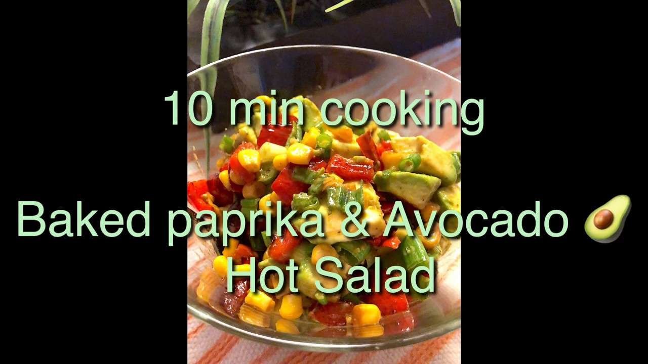 Baked paprika & Avocado Hot salad 🥗 super easy super delicious side dish  #Naoskitchen
