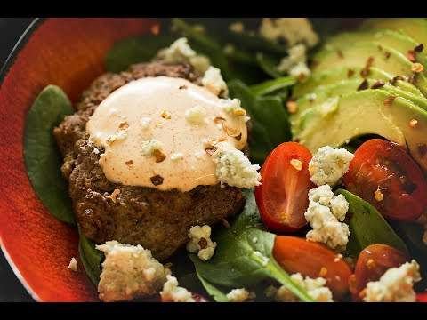 Low Carb Burger Bowl with Paprika Aioli