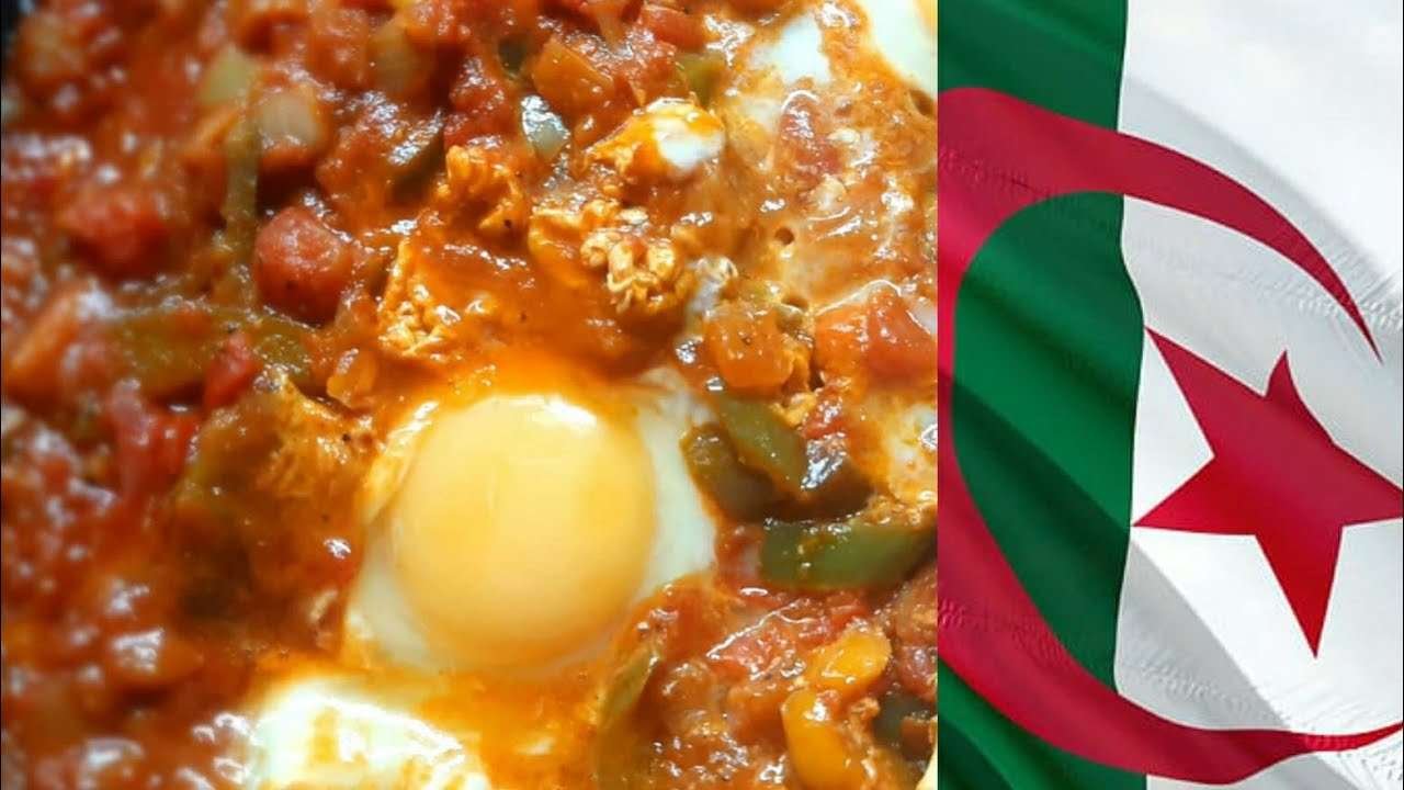 Chakchouka algerian most popular summertime dish 😋 👌  onion tomato paprika mix olive oil eggs 🥚 👌