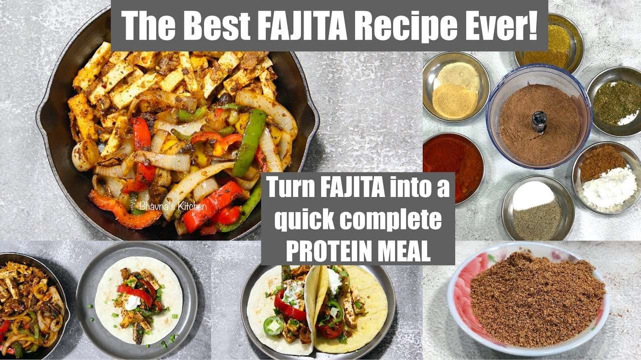 OMG! The Best FAJITA Recipe Ever! Including Homemade Mexican Seasoning Video Recipe Bhavna's Kitchen
