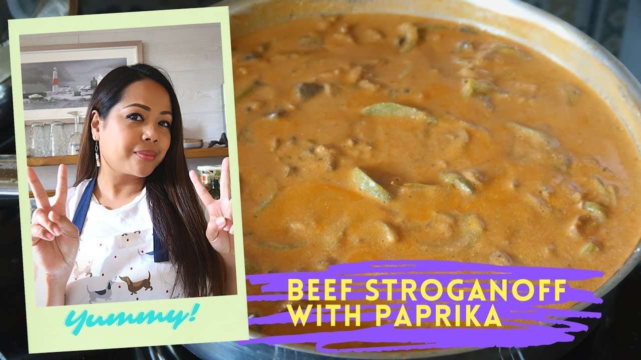 MY YUMMY BEEF STROGANOFF WITH SMOKE PAPRIKA/DINNER/VLOG # 060