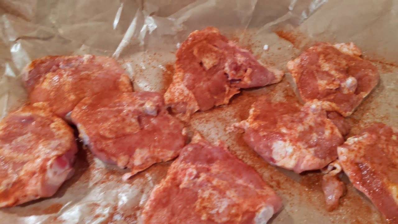 Chicken thighs with smoked paprika