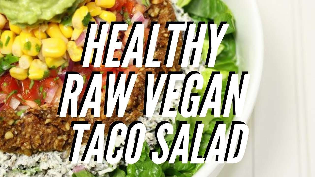 easy raw vegan taco salad recipe