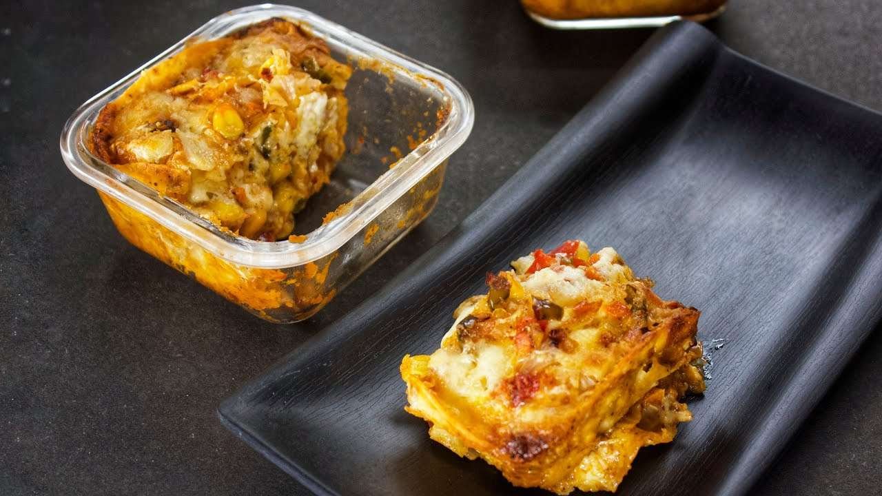 how to make Lasagne| LunchBox Lasagne with Tortillas| No lasagna sheet| Easy Veg Lasagna recipe