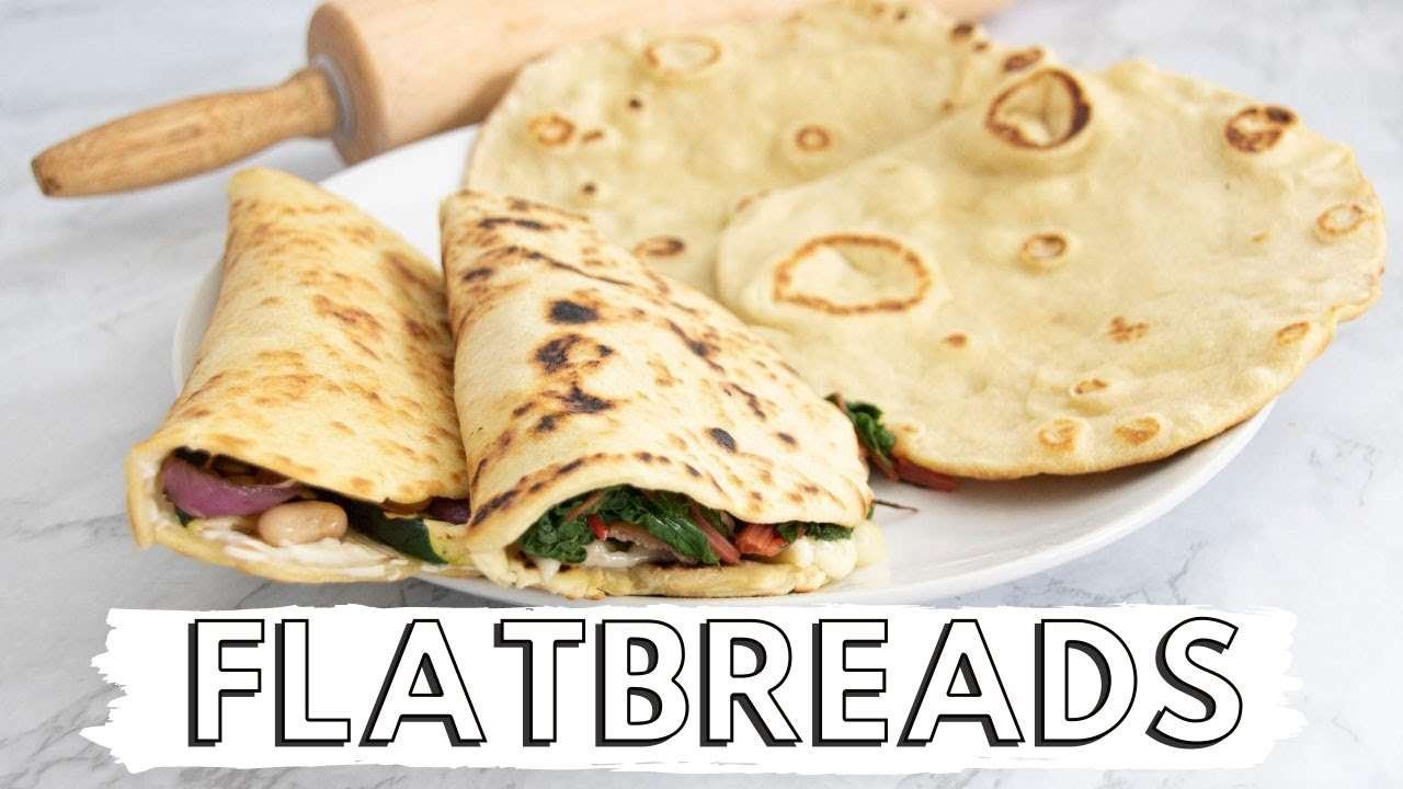 Italian Flatbreads Recipe | PIADINE | + 2 Vegetarian Ways To Fill Them | NO YEAST